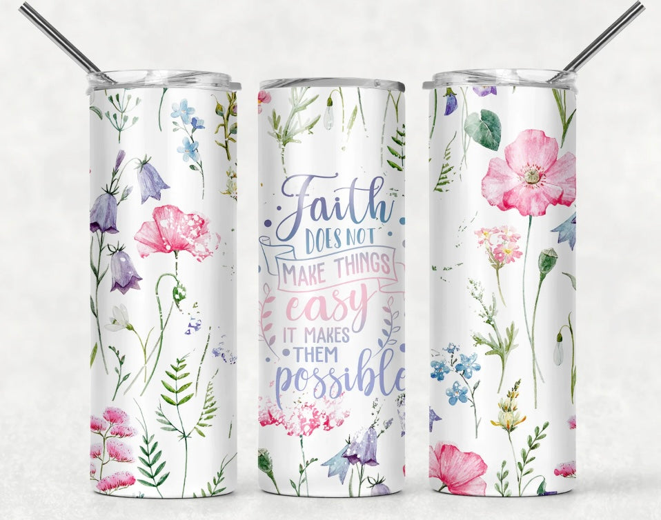 Faith skinny tumbler