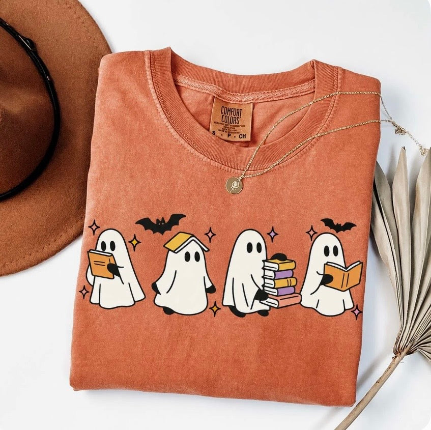 Ghosts reading books Tee