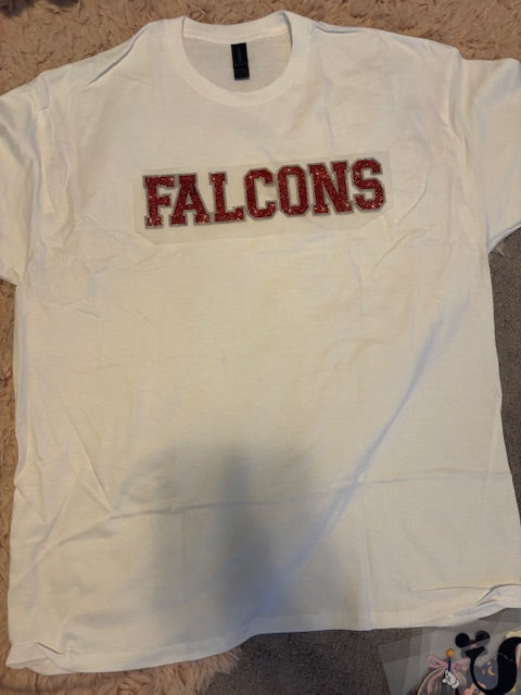 Falcons Faux glitter Tee