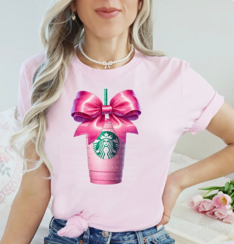 Pink drink tee