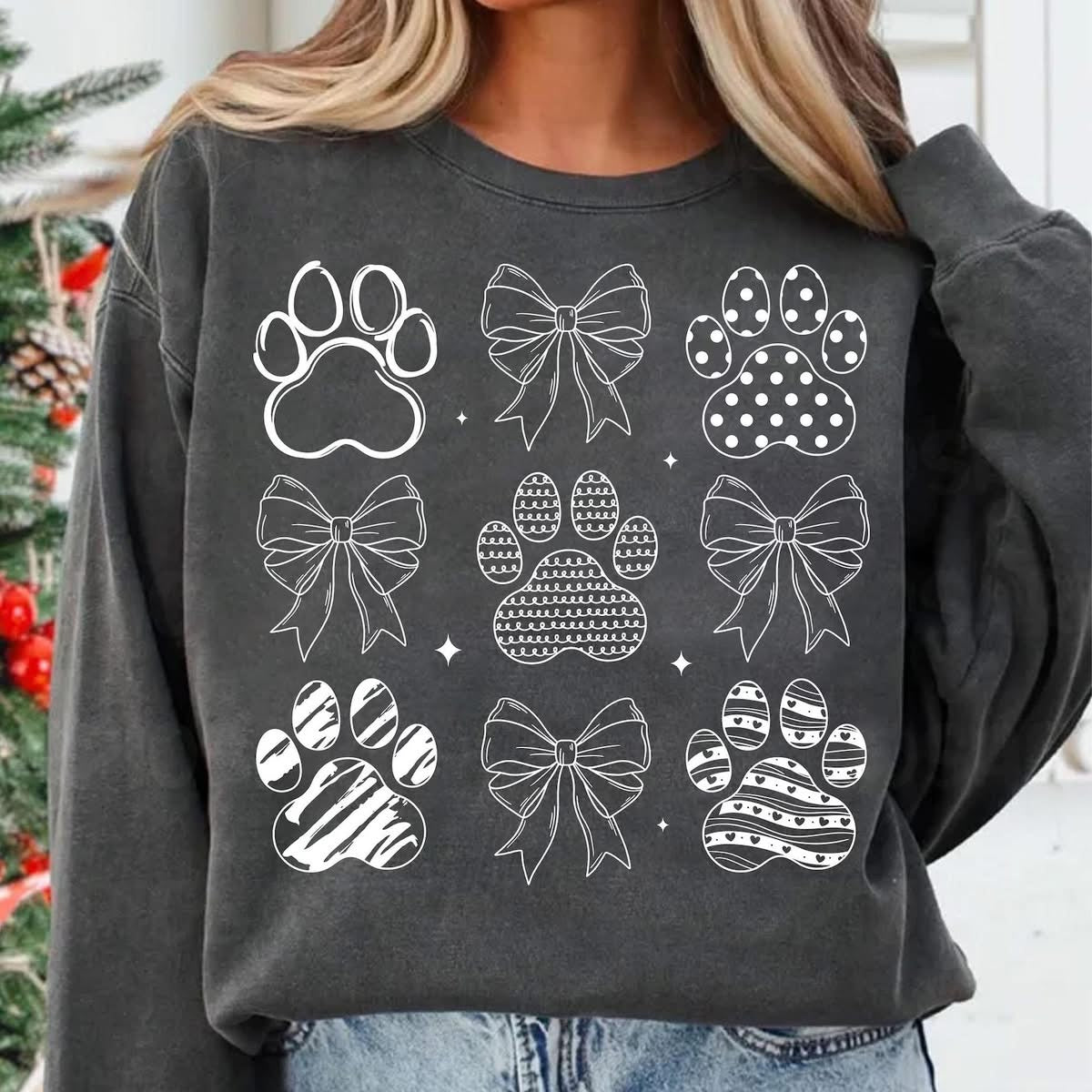 Coquette Dog Paw Crewneck