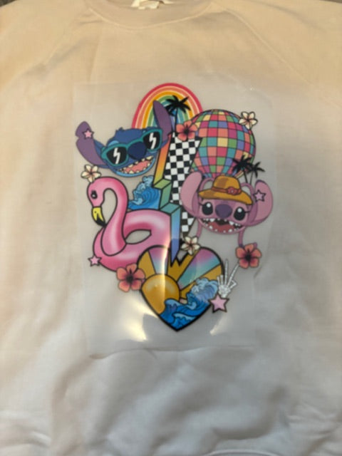 Blue Alien and friends tee