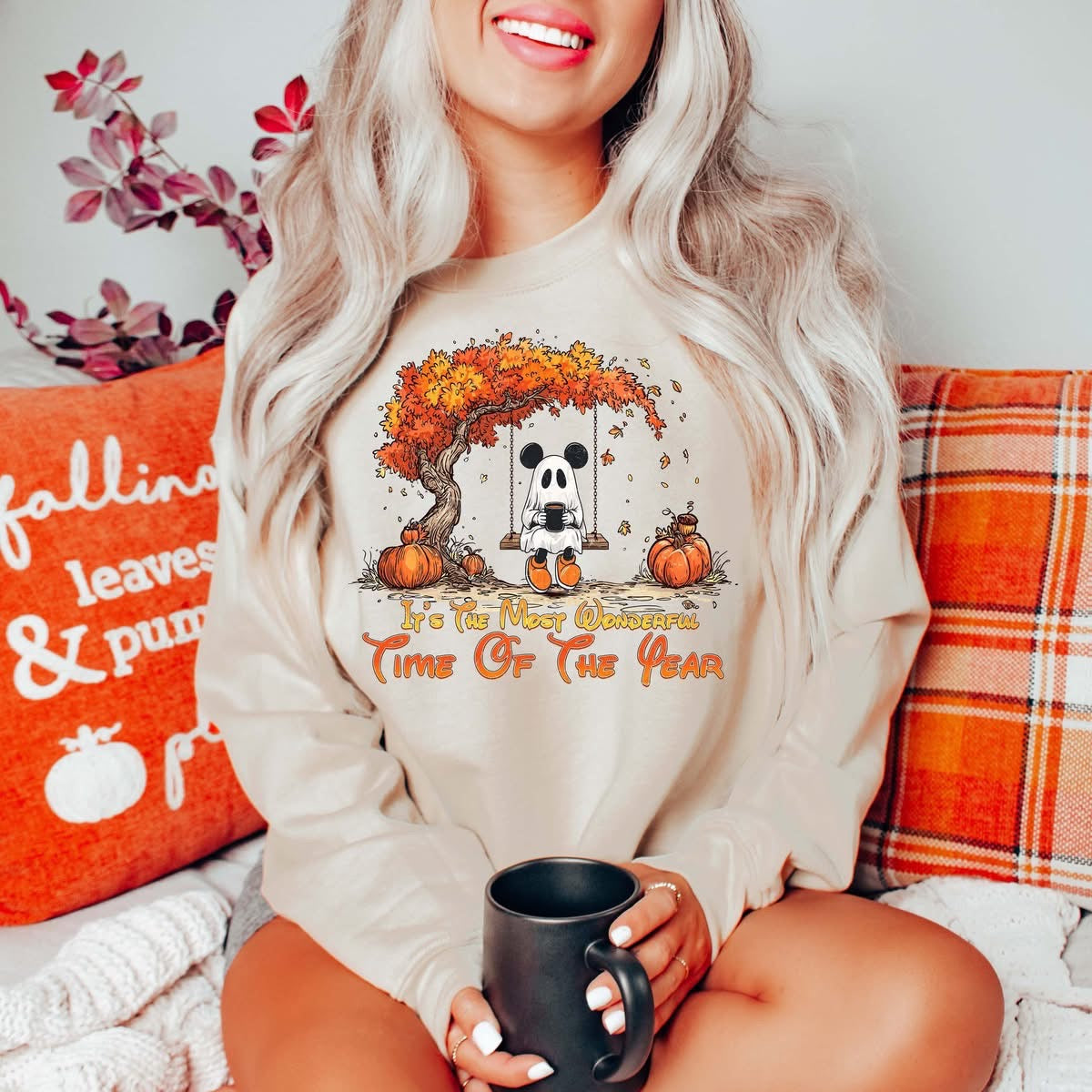 Mouse Ghost Most Wonderful Time Crewneck