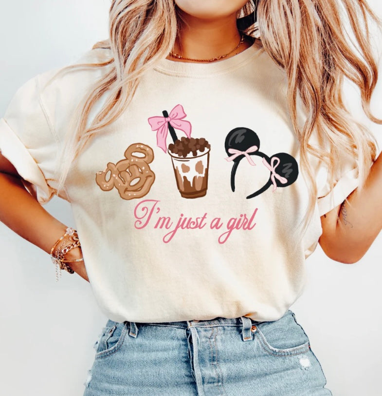 I'm just a girl Tee