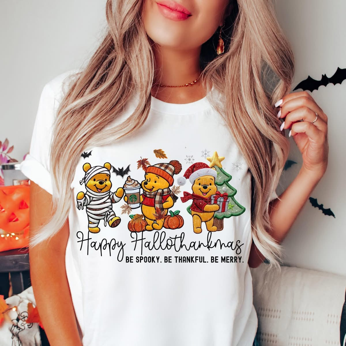 Hallothanksmas Bear Tee
