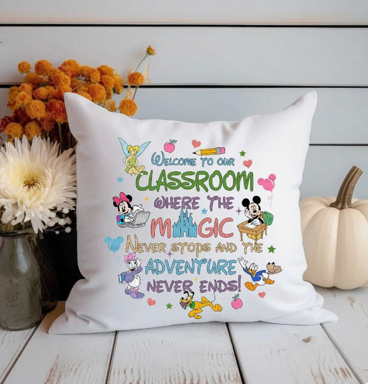 Mouse Classroom Pillow