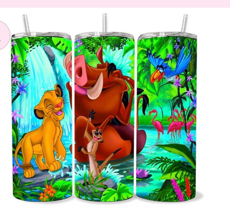 Lion Skinny Tumbler