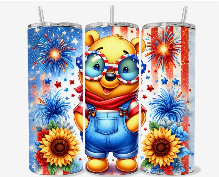 Bear Skinny Tumbler