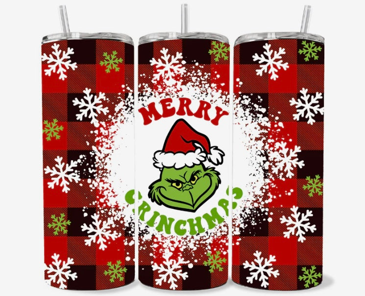 Merry Grinchmas Skinny Tumbler