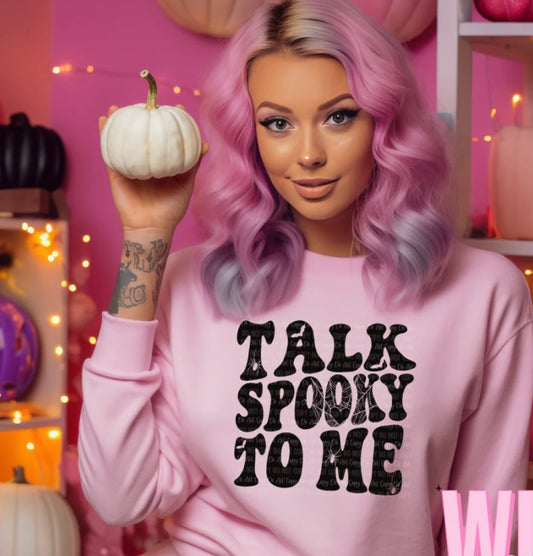 Talk spooky to me crewneck