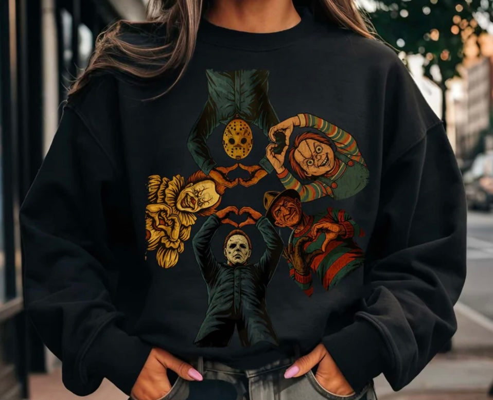Horror Hearts Crewneck