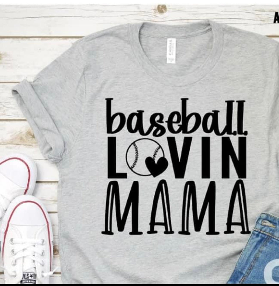 Baseball lovin Mama tee