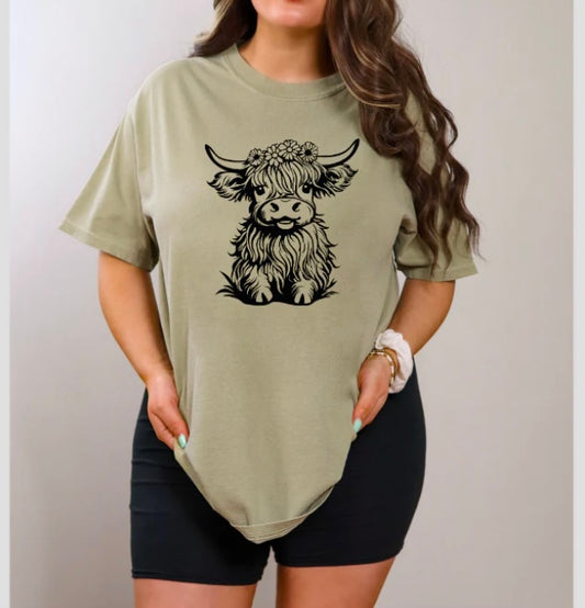 Hyland cow tee