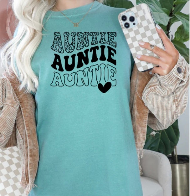 Auntie stacked Tee