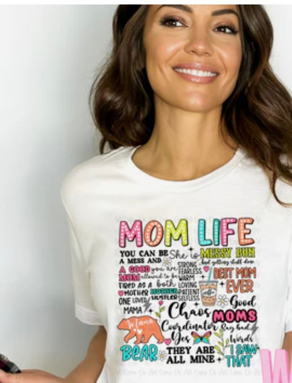 Mom life tee