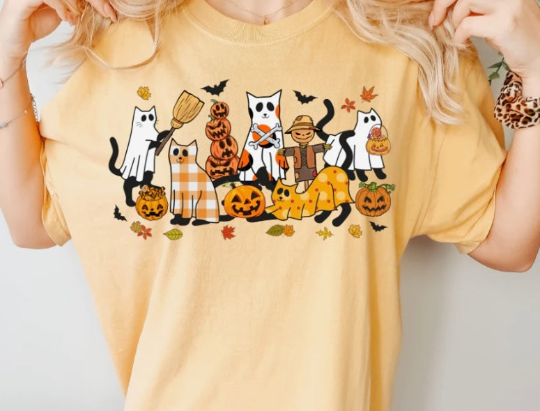 Ghost kitty tee