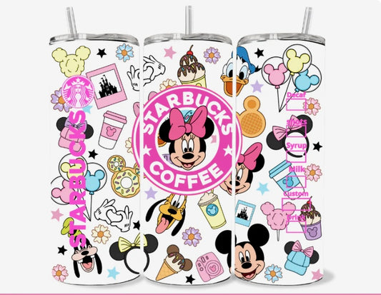 Girl Mouse and Friends Coffee Skinny Tumbler