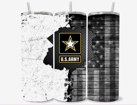 Army skinny tumbler