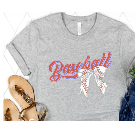 Baseball Bow Tee