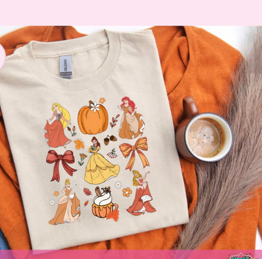 Fall princess tee