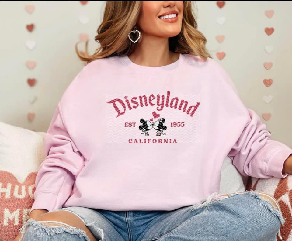 D land mouse and mouse girl crewneck