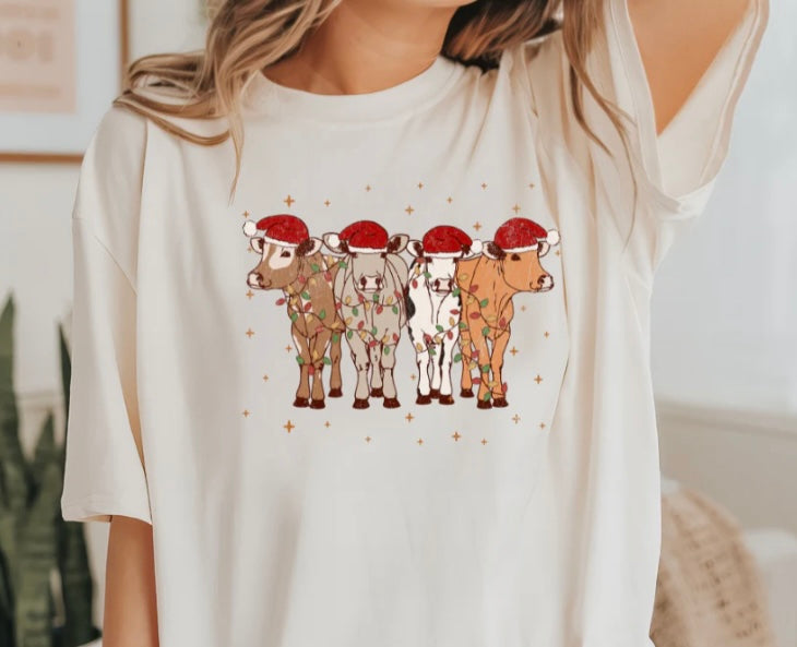 Christmas Cows Tee