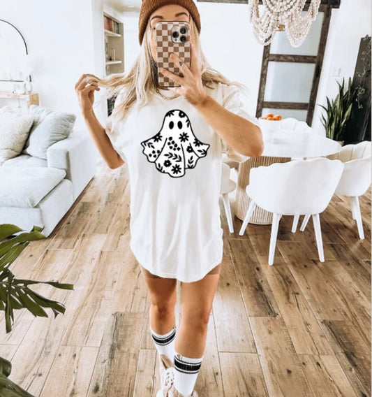 Floral Ghost Tee