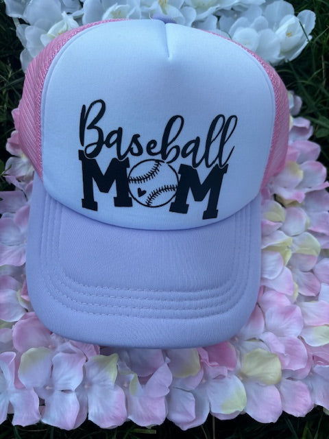 Baseball Mom trucker hat