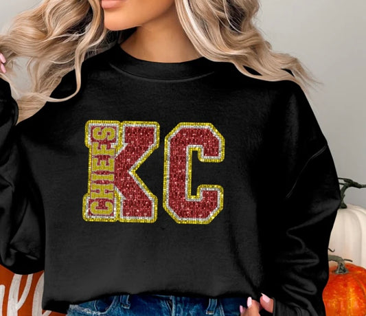 KC (faux sequins) crewneck