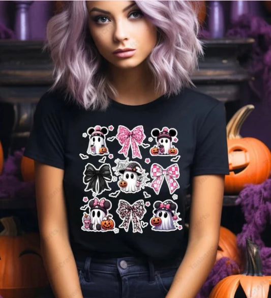 Ghost mouse coquette tee