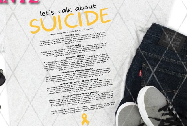 Let's talk about suicide tee