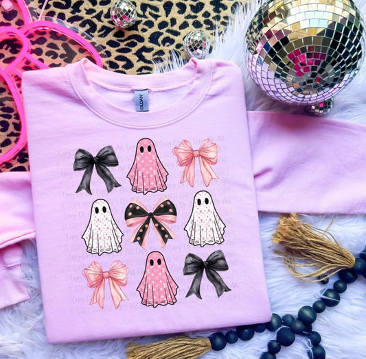 Boujee Ghost Pink Coquette Tee