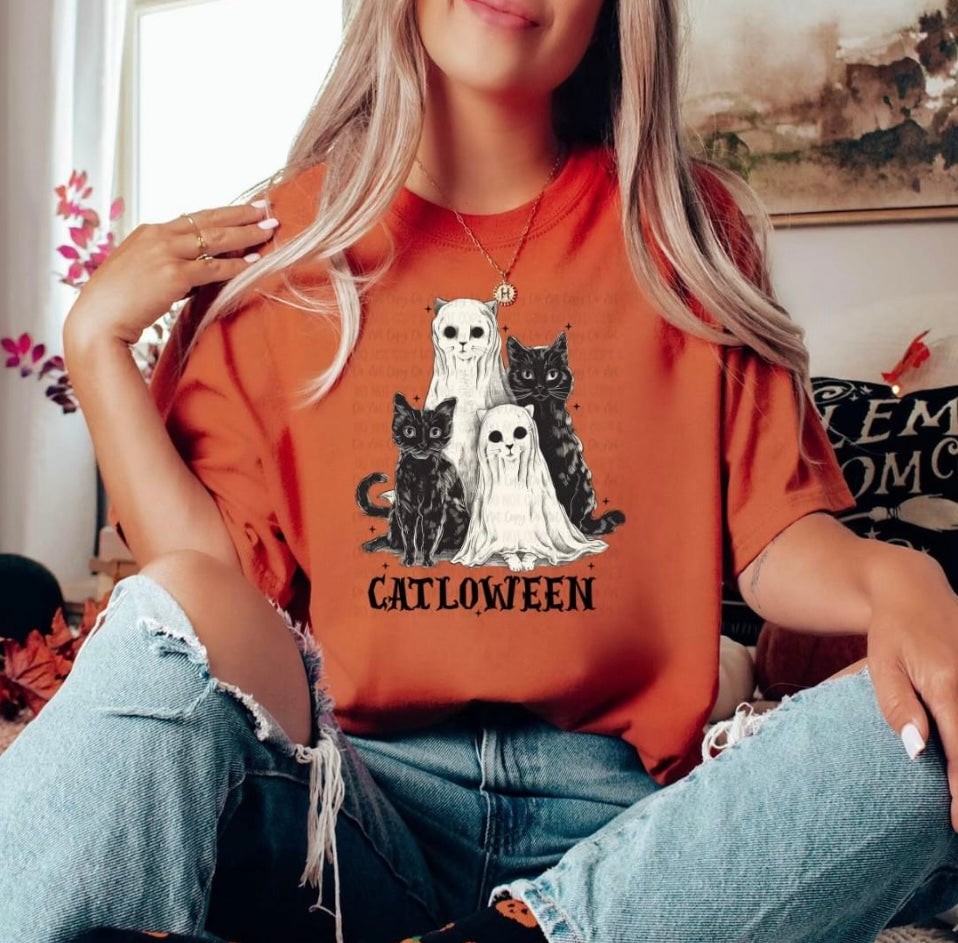 Catloween tee