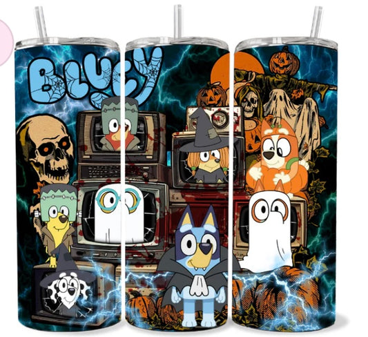 Bluey skinny tumbler