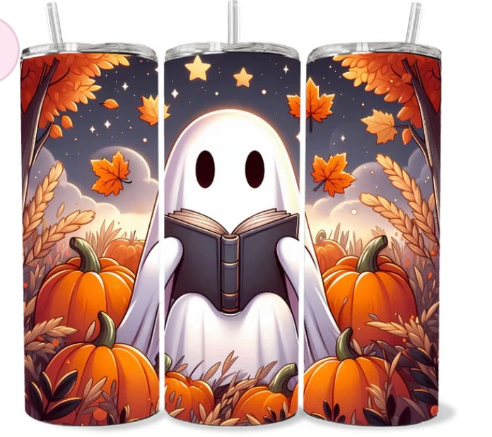 Reading Ghost skinny tumbler