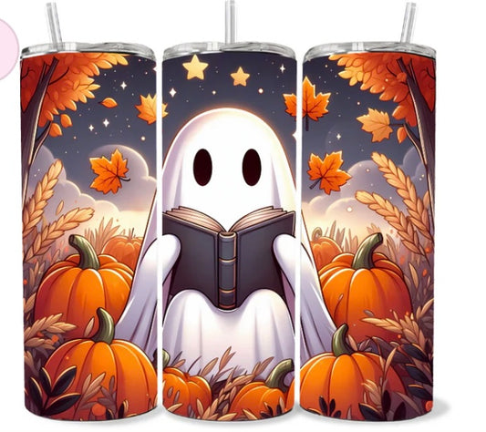 Reading Ghost skinny tumbler