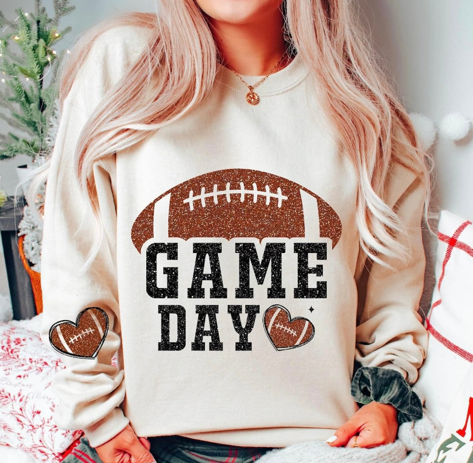 Game Day Crewneck with sleeve detail