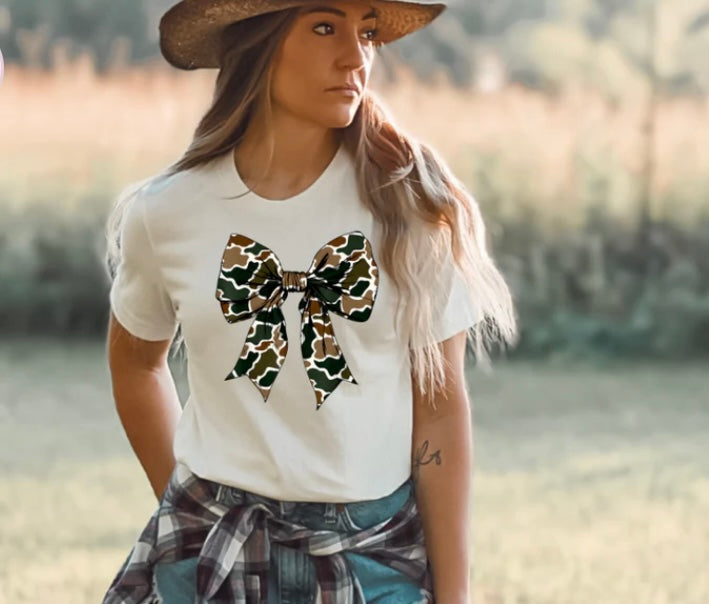 Camo Bow Tee