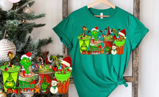 Grinch Cups Tee