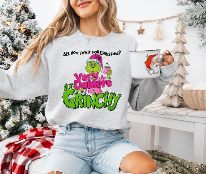 Very Demure Not Grinchy Crewneck