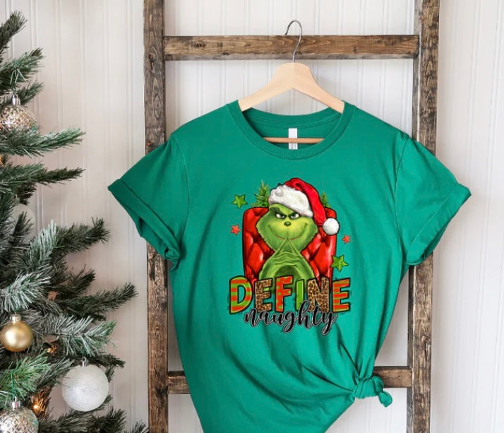 Define Naughty Grinch Tee