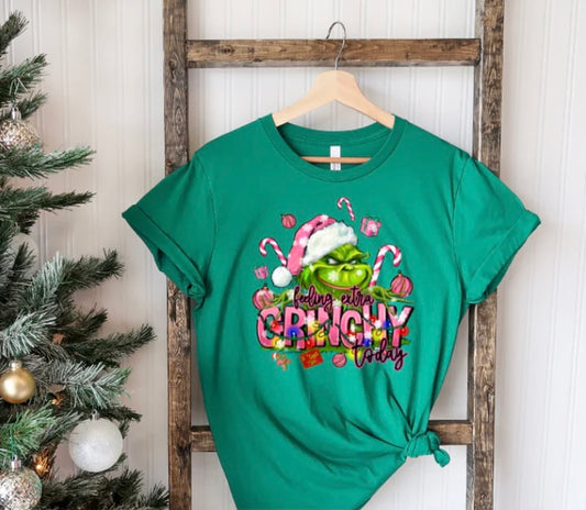 Pink Grinchy tee