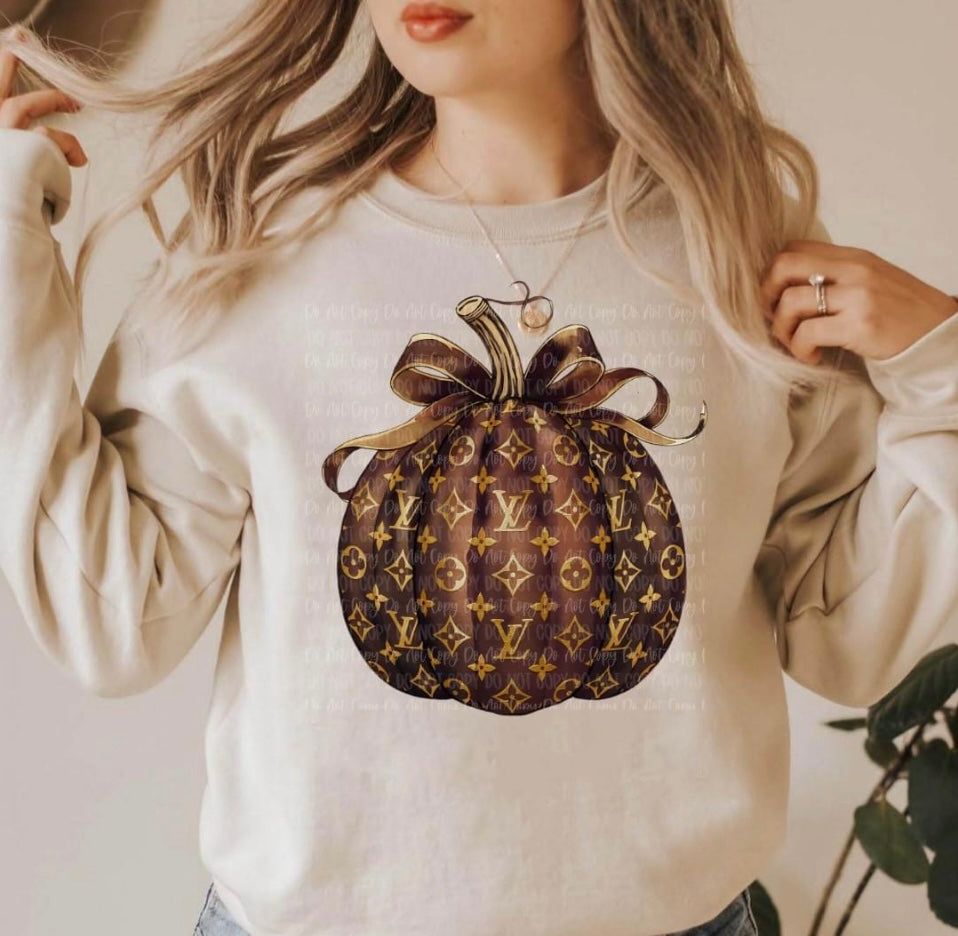 Luxury Pumpkin Crewneck