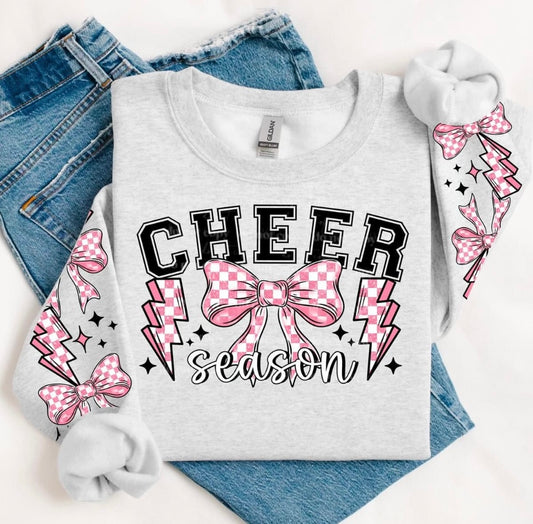 Cheer Season crew with sleeve detail