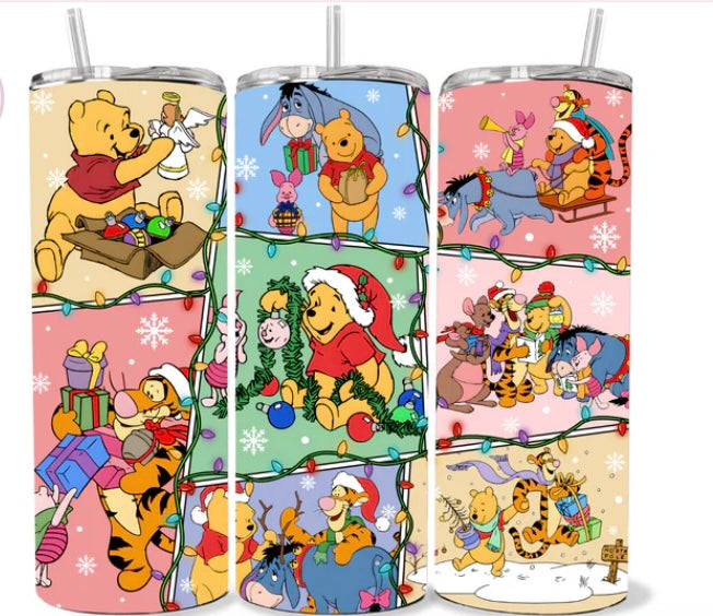 Pooh and Friends Skinny Tumbler