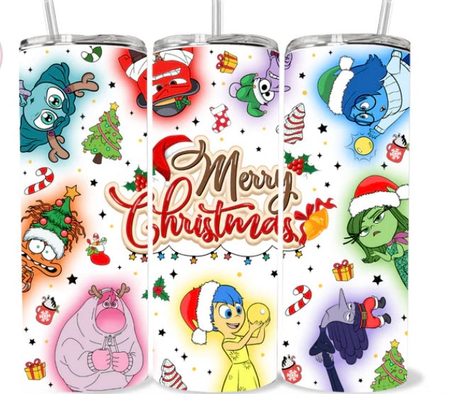 Christmas Inside Out Skinny Tumbler