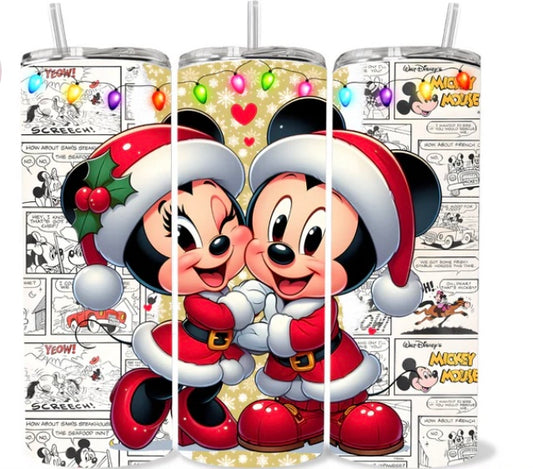 Mick and Min Christmas Comic Tumbler