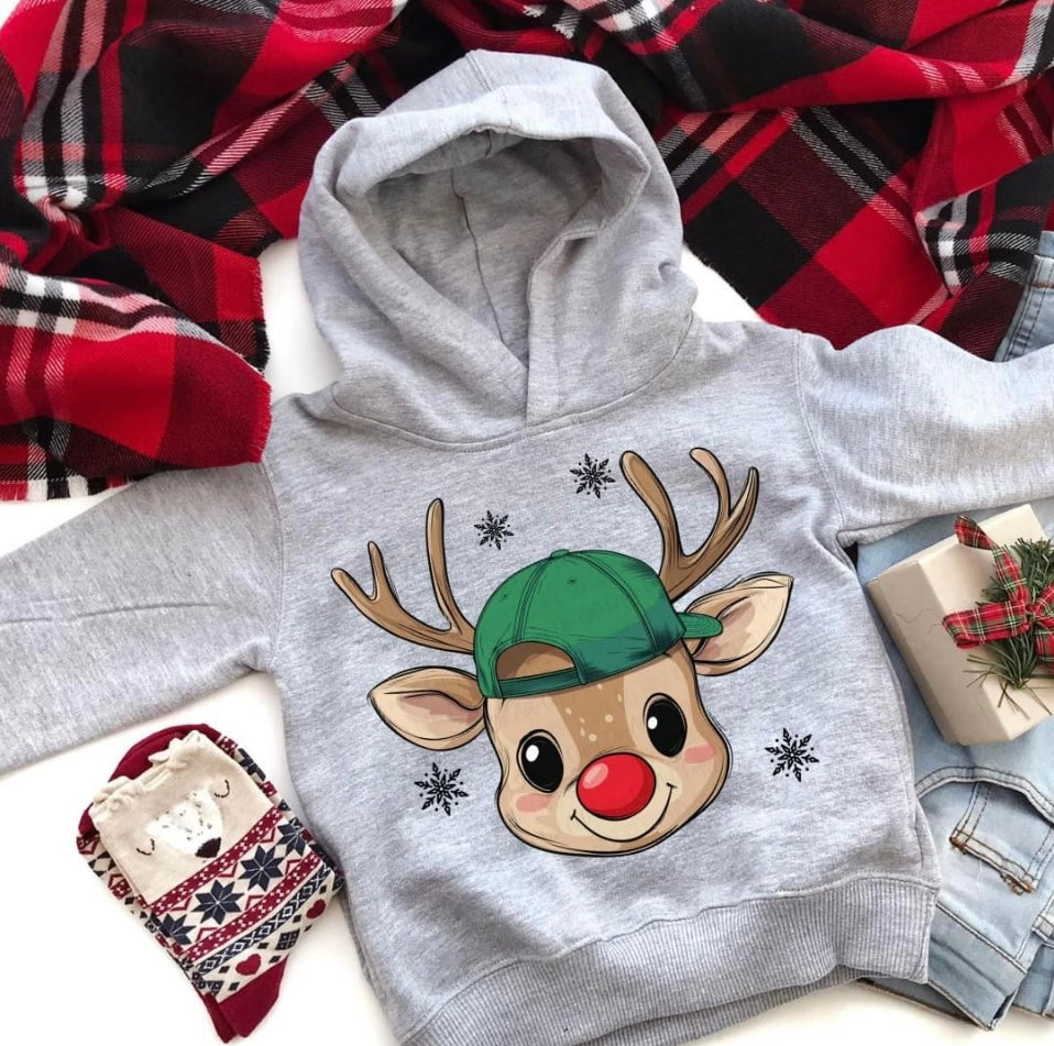 Boy Reindeer Youth Crewneck