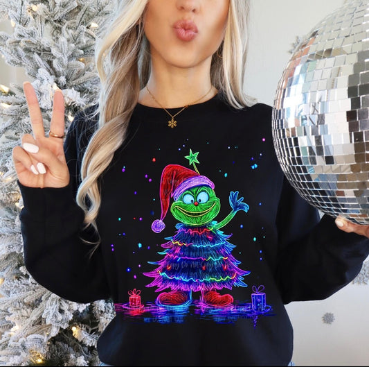 Green Guy Neon Tree Crewneck