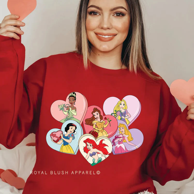 Princess Hearts Crewneck